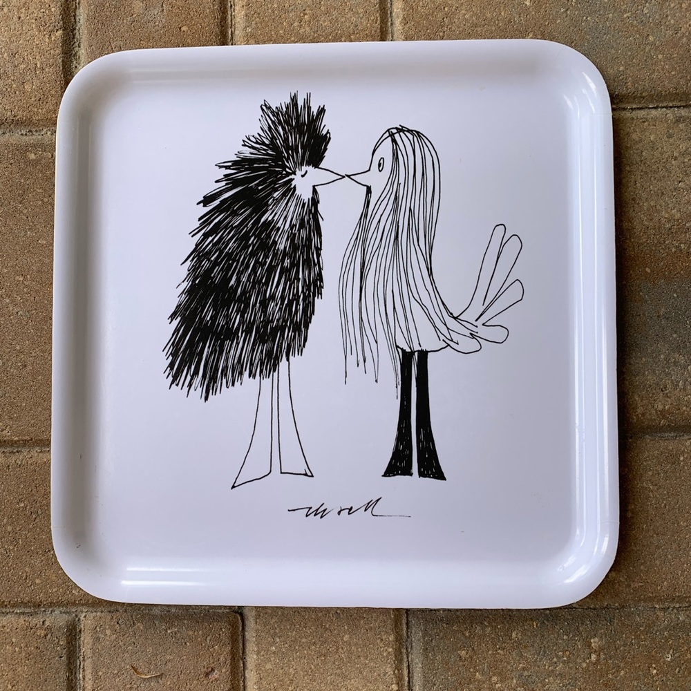 2016 Olle Eksell Birds Ikea 13" Square Plastic Tray